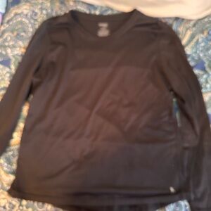 Danskin Now Black Long-Sleeve Performance Tee